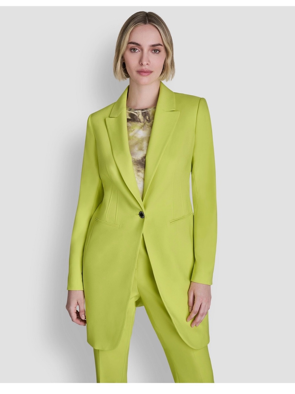 DKNY Women's Notch Collar Topper Blazer